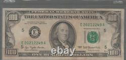 1977 (e) 100 $ Un Cent Dollars Bill Federal Reserve Note Richmond Vintage Old