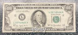 1977 (l) 100 $ Un Cent Dollars Bill Federal Reserve Note San Francisco Vintage