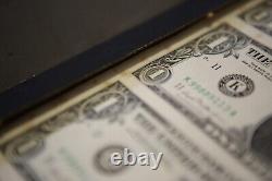 1981 Feuille Non Découpée 32 1 $ Un Dollar Réserve Fédérale Argent Non Circulé Org
