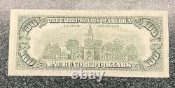 1981 (g) 100 $ Un Cent Dollars Bill Federal Reserve Note Chicago Crisp Bill