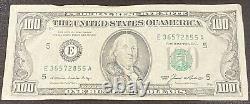 1985 100 $ Projet De Loi Cent Dollars Note De Réserve Fédérale Pour Petites Têtes Sn E36572855a