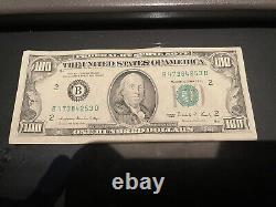 1988 Un billet de 100 dollars de style ancien