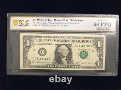 1988a 1$ Un Dollar Web Presse Note Bloc E, F, C Et G 4 Série De Notes-très Rare 64 Ppq