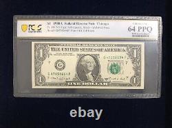 1988a 1$ Un Dollar Web Presse Note Bloc E, F, C Et G 4 Série De Notes-très Rare 64 Ppq