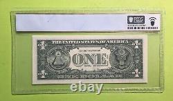 1988a Chicago $1 Un Dollar Faible 3 Chiffres Série 00000351l Pcgs Grade Super Gem 67