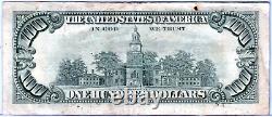 1990 100 $ Un Cent Dollars Bill Federal Reserve Bank Note Vintage 039