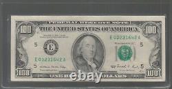 1990 (e) $100 Un Cent Dollars Bill Federal Reserve Note Richmond Old Miscut