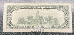 1990 (g) 100 $ Un Cent Dollars Bill Federal Reserve Note Chicago Vintage Money