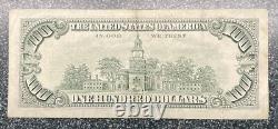 1990 (k) 100 $ Un Cent Dollars Bill Federal Reserve Note Dallas Vintage Money
