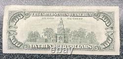 1990 (l) Un Cent Dollars Bill 100 $ Us Federal Reserve San Francisco Vintage