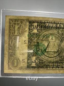 1993 Un Bill Dollar Très Offert Erreur Centré Misaligné 1 Pouce De Plus Sur L'encre