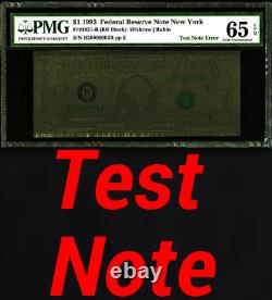 1995 Note D'essai Pmg 65epq? Note De Blackout De New York? Un Dollar Unique 1 $