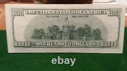 1996 Note D'une Centaine De Dollars Étoile Émise Par La Banque Fédérale De Chicago