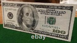 1996 Note D'une Centaine De Dollars Étoile Émise Par La Banque Fédérale De Chicago