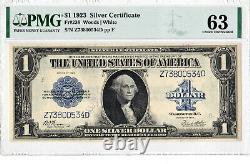 1 1923 $ Certificat D'argent Couverture De Cheval Grand Sceau Bleu Un Dollar Note