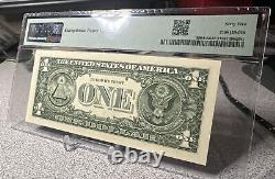 1 $ Billet de la Réserve Fédérale 2017 avec un numéro de série spécial -K 00062000 C sur PMG 65 EPQ