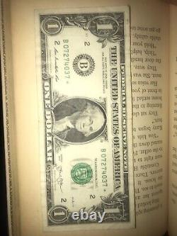 $1 One Dollar Bill Star Note 2013 B 07274037 Duplicate Numéro De Série Rare