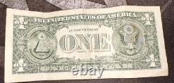 1 $ Un Dollar Bill 2013 Série 69543234 Course En Arrière De 3 & 4 / 5 Consécutive #