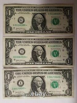 $1 Un Dollar Bill 2017 Star Note District Set