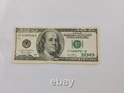 2003 $ 100 $ Bill Federal Reserve Note, Us Serial # Df42867504b