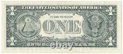 2003 Billet d'un dollar étoilé mal aligné (3) dans le numéro de série