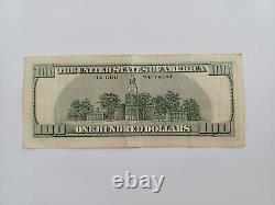2006 100 $ Projet De Loi De 100 Dollars Note De La Réserve Fédérale, Numéro De Série Kl0803683f