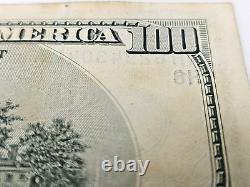 2006 Bill Note De 100 Dollars Us $ 100 Rare Timbre Dur Erreur Inverse