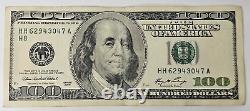 2006 Bill Note De 100 Dollars Us $ 100 Rare Timbre Dur Erreur Inverse