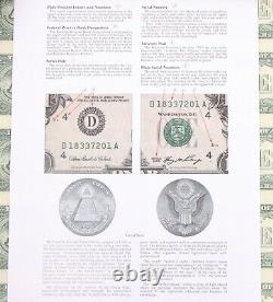 2006 Feuille De Non-découpage 32 1 $ De Bons D'un Dollar Devise Réserve Fédérale Bloc Da