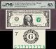 2013 Fr Note Chicago $1 Fr# 3001-g Série Solid G77777777a Gem Unc Pmg 65 Epq