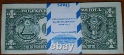 2013 H $1 Star Notes Pack 100 Tous Consec Un Dollar Blues Bills Bep Strap 9101