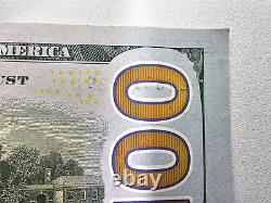 2017, une note de 100 dollars américains, rare avec un timbre inversé difficile.