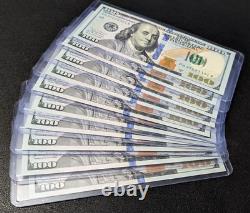 (20) Billets de 100 $ cent dollars - 2000 $ non circulés - 100 $ non séquentiels