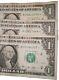 (3) 2013 1 Dollar Star Note Duplicate Serial B New York Washington Fort Worth<br/><br/>(3) 2013 1 Dollar Star Note Numéro De Série En Double B New York Washington Fort Worth