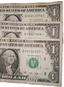(3) 2013 1 Dollar Star Note Duplicate Serial B New York Washington Fort Worth
	<br/>
	 
 	<br/> 	(3) 2013 1 Dollar Star Note Numéro de série en double B New York Washington Fort Worth