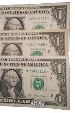 (3) 2013 1 Dollar Star Note Duplicate Serial B New York Washington Fort Worth
	
<br/>		<br/>(3) 2013 Billet d'1 Dollar Étoile Numéro de Série Dupliqué B New York Washington Fort Worth
