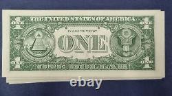 41 Billets d'un dollar consécutifs de 1963, billets de la Réserve fédérale UNC #55194