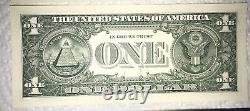 4 Séquentielle 1 $ Un Dollar Bill Star Note & Anniversary Note Notes Non-circulaires