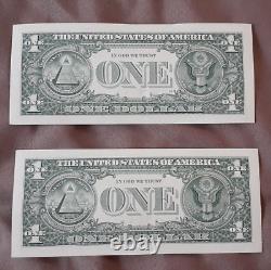60 Billets neufs de 1 dollar américain de 2017A, non circulés, avec numéros de série consécutifs - NEUFS