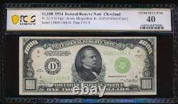 AC 1934 1000 dollars Cleveland LGS BILLET DE MILLE DOLLARS PCGS 40