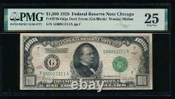 Ac 1928 1000 $ Chicago One MILL Dollar Bill Pmg 25
