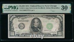 Ac 1934 1000 $ Chicago One MILL Dollar Bill Pmg 30