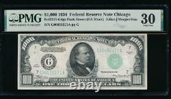 Ac 1934 1000 $ Chicago One MILL Dollar Bill Pmg 30