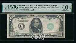 Ac 1934 1000 $ Chicago One MILL Dollar Bill Pmg 40 Epq