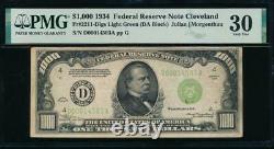 Ac 1934 1000 $ Cleveland Lgs One Milland Dollar Bill Pmg 30 Commentaire