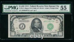 Ac 1934 1000 $ Kansas City Une Mille Dollar Bill Pmg 55