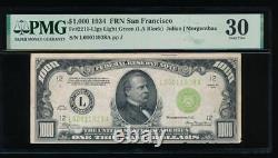 Ac 1934 1000 $ San Francisco Lgs One MILL Dollar Bill Pmg 30 Commentaire