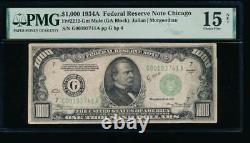 Ac 1934a 1000 $ Chicago One MILL Dollar Bill Pmg 15 Net