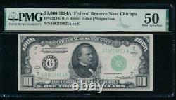 Ac 1934a 1000 $ Chicago One MILL Dollar Bill Pmg 50 Commentaire