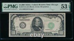 Ac 1934a 1000 $ Chicago One MILL Dollar Bill Pmg 53 Epq